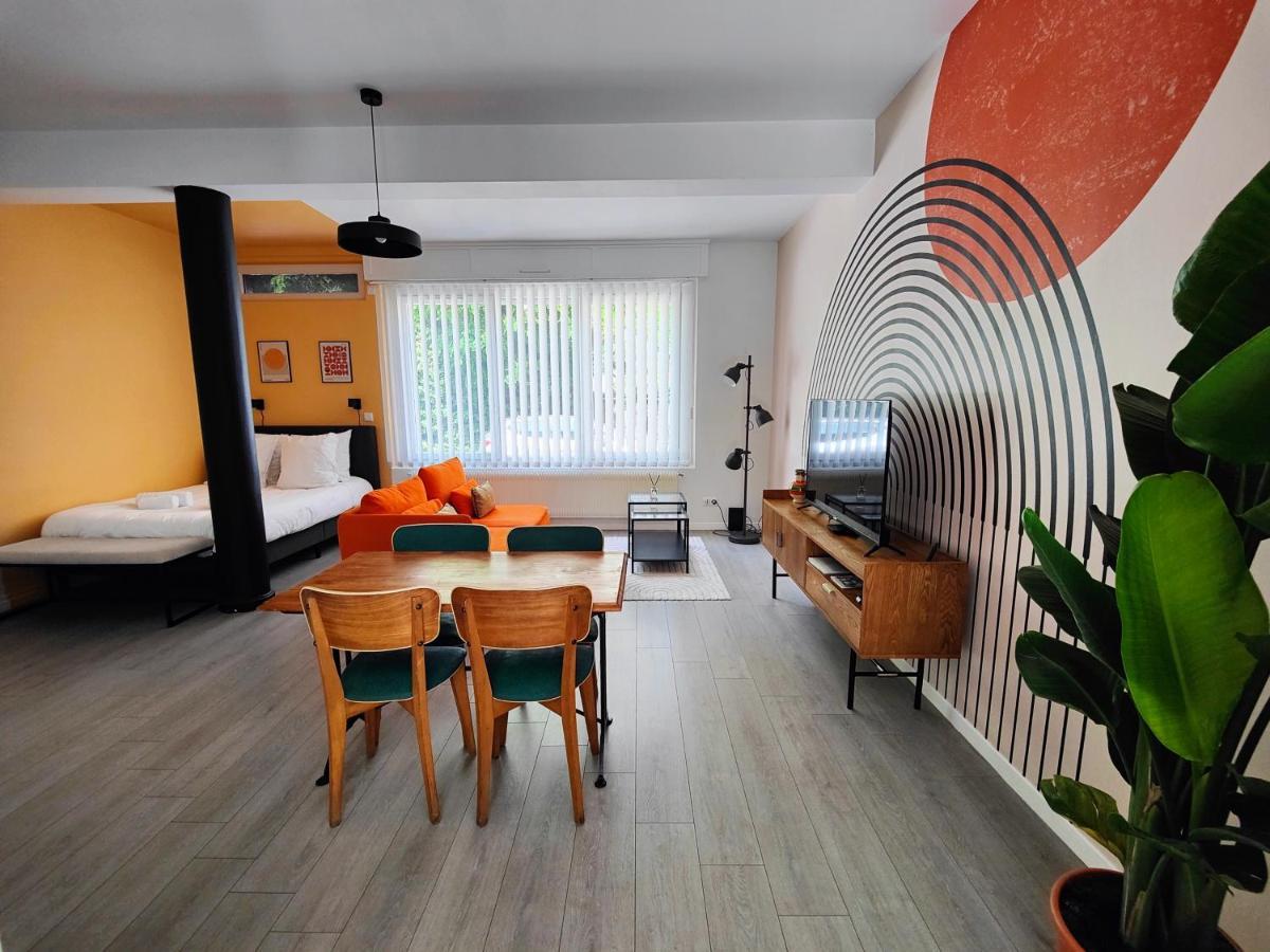 Le Rainbow - Grand Studio Avec Terrasse Dunkirk Exterior foto